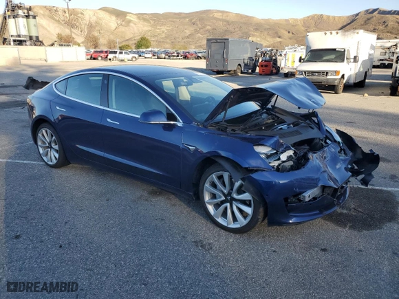2019 Tesla Model 3 Long Range with VIN 5YJ3E1EB8KF406613, listed as a Copart auction lot 45792945 with 97,665 mi miles and Salvage Title. Bid and sale history available at carsss.com. Image 4.