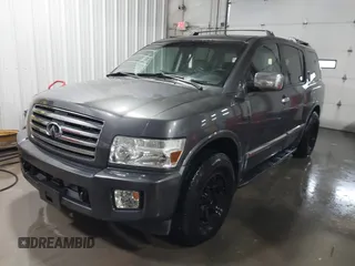 2004 Infiniti QX56 with VIN 5N3AA08C14N812225, listed as a IAAI auction lot 41496326 with 213,916 mi miles. Bid and sale history available at carsss.com. Image 2.