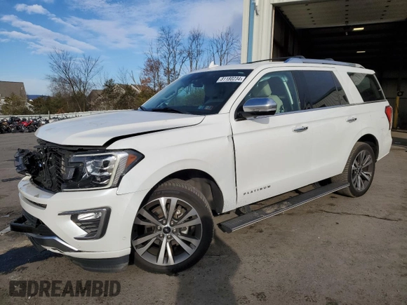 2020 Ford Expedition Platinum with VIN 1FMJU1MT4LEA00380, listed as a Copart auction lot 81180234 with 46,239 mi miles and Salvage Title. Bid and sale history available at carsss.com. Image 1.