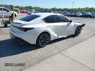 2022 Lexus IS 350 F Sport with VIN JTHGZ1E26N5023327, listed as a IAAI auction lot 42286717 with 32,098 mi miles and . Bid and sale history available at DreamBid. Image 4.