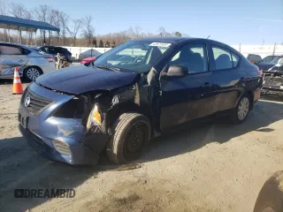 2012 Nissan Versa S with VIN 3N1CN7AP6CL941143, listed as a Copart auction lot 43825935 with 120,919 mi miles and Salvage Title. Bid and sale history available at carsss.com. Image 1.