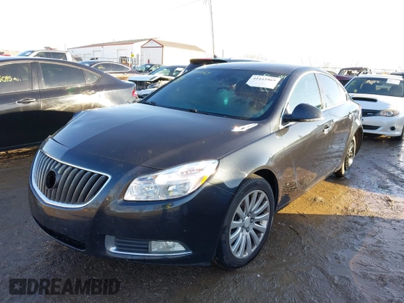 2012 Buick Regal Turbo Premium 1 with VIN 2G4GS5EV1C9143927, listed as a IAAI auction lot 41443969 with 151,985 mi miles. Bid and sale history available at carsss.com. Image 2.