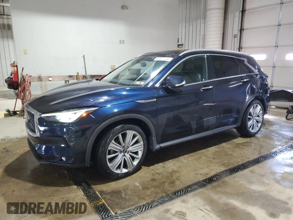 2020 Infiniti QX50 Essential z VIN 3PCAJ5M38LF117690, wystawiony jako Copart lot #53697235 z przebiegiem 88 732 mil mil oraz Szkoda całkowita • Salvage title. Historia ofert i sprzedaży dostępna na DreamBid. Obrazek 1.