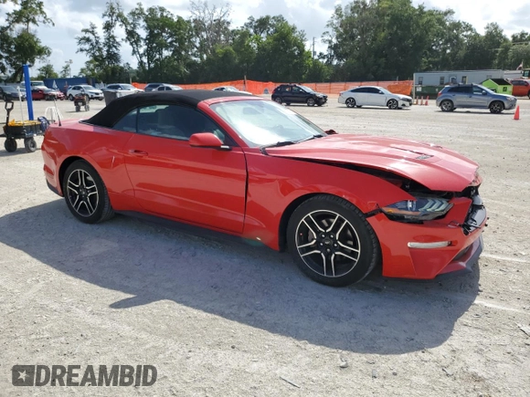 2019 Ford Mustang EcoBoost z VIN 1FATP8UH5K5205218, wystawiony jako Copart lot #60921505 z przebiegiem 70 142 mil mil oraz Nie do naprawy • Non repairable. Historia ofert i sprzedaży dostępna na DreamBid. Obrazek 4.