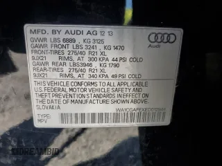 2014 Audi Q7 Premium with VIN WA1CGAFEXED012944, listed as a Copart auction lot 64047835 with 215,935 mi miles and Clean title. Bid and sale history available at DreamBid. Image 12.