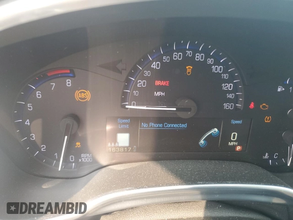 2013 Cadillac SRX Performance Collection with VIN 3GYFNDE30DS568330, listed as a Copart auction lot 59057005 with 163,817 mi miles and Salvage title. Bid and sale history available at DreamBid. Image 9.