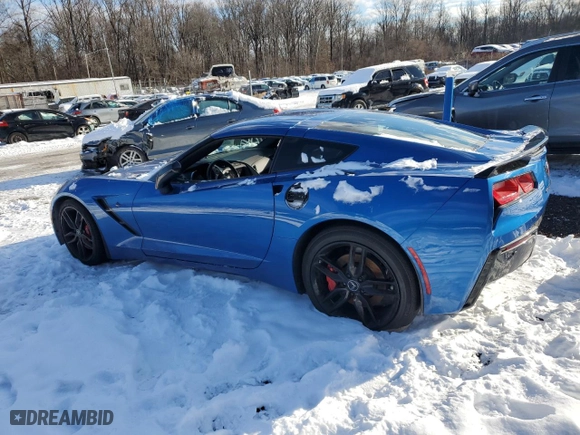 2014 Chevrolet Corvette Stingray Z51 2LT with VIN 1G1YJ2D77E5130685, listed as a Copart auction lot 83006584 with 32,080 mi miles and Salvage Title. Bid and sale history available at carsss.com. Image 2.