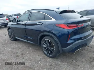 2022 Infiniti QX55 Essential with VIN 3PCAJ5K36NF103132, listed as a IAAI auction lot 41412764 with 32,100 mi miles and . Bid and sale history available at DreamBid. Image 3.