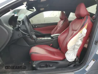 2022 Infiniti Q60 Red Sport 400 with VIN JN1FV7LK4NM660384, listed as a Copart auction lot 45288615 with 41,781 mi miles and Non repairable. Bid and sale history available at DreamBid. Image 7.