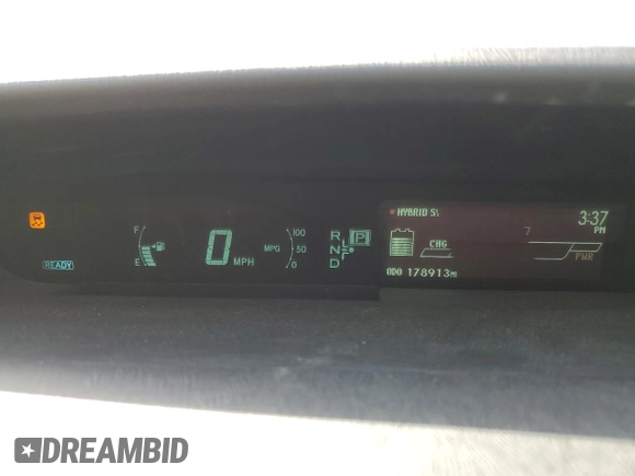 2013 Toyota Prius One with VIN JTDKN3DU3D5574156, listed as a Copart auction lot 53814465 with 178,913 mi miles and Salvage Title. Bid and sale history available at carsss.com. Image 9.