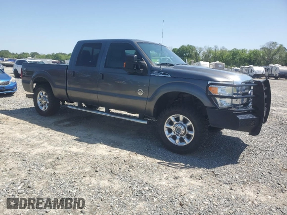 2015 Ford Super Duty F-250 SRW Lariat with VIN 1FT7W2BTXFEC75760, listed as a Copart auction lot 51408915 with 148,044 mi miles and Salvage Title. Bid and sale history available at carsss.com. Image 4.