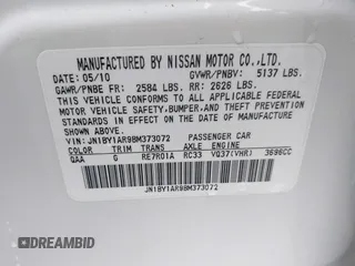 2011 Infiniti M37 with VIN JN1BY1AR9BM373072, listed as a IAAI auction lot 41918340 with 90,820 mi miles. Bid and sale history available at carsss.com. Image 9.