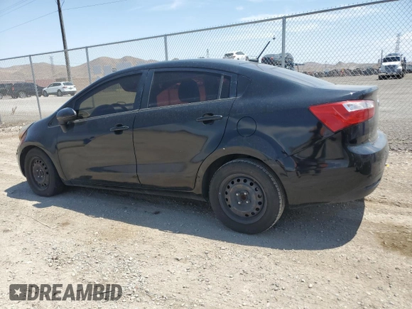 2013 Kia Rio LX with VIN KNADM4A37D6164867, listed as a Copart auction lot 64719374 with 112,840 mi miles and Salvage Title. Bid and sale history available at carsss.com. Image 2.