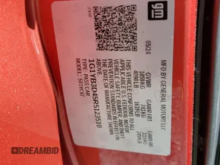 2024 Chevrolet Corvette 2LT z VIN 1G1YB3D45R5123510, wystawiony jako Copart lot #57554965 z przebiegiem 18 832 mil mil oraz Nie do naprawy • Non repairable. Historia ofert i sprzedaży dostępna na DreamBid. Obrazek 12.