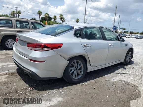 2019 Kia Optima LX with VIN 5XXGT4L34KG295527, listed as a Copart auction lot 58740675 with 71,570 mi miles and Non repairable. Bid and sale history available at DreamBid. Image 3.