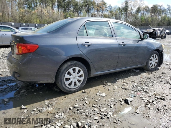 2009 Toyota Corolla with VIN 2T1BU40E69C140217, listed as a Copart auction lot 52199345 with 105,505 mi miles and Salvage Title. Bid and sale history available at carsss.com. Image 3.