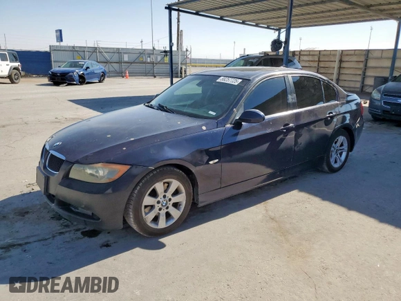 2008 BMW 3 Series 328i with VIN WBAVA37598NL55606, listed as a Copart auction lot 58257725 with 143,619 mi miles and Salvage title. Bid and sale history available at DreamBid. Image 1.