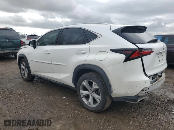 2017 Lexus NX with VIN JTJYARBZ4H2055032, listed as a Copart auction lot 50753265 with 80,993 mi miles and Salvage Title. Bid and sale history available at carsss.com. Image 2.