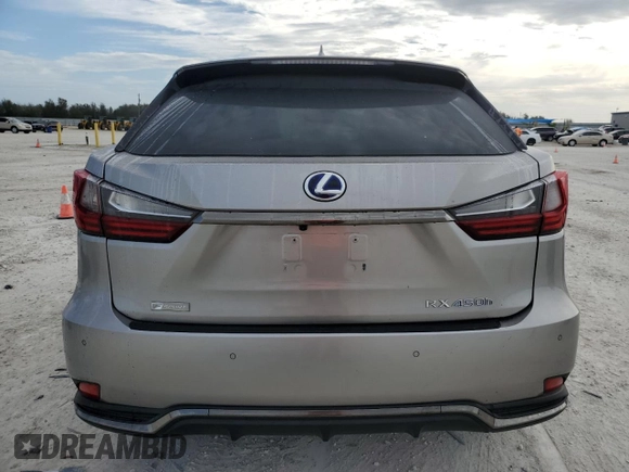 2020 Lexus RX with VIN 2T2YGMDA5LC056188, listed as a Copart auction lot 39981404 with 0 mi miles. Bid and sale history available at carsss.com. Image 6.