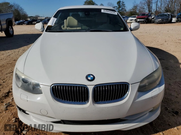 2011 BMW 3 Series 328i with VIN WBADW3C58BE539736, listed as a Copart auction lot 83944434 with 122,844 mi miles and Salvage Title. Bid and sale history available at carsss.com. Image 5.