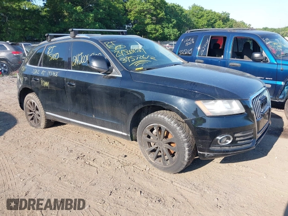 2013 Audi Q5 Premium with VIN WA1CFAFPXDA041154, listed as a IAAI auction lot 39572612 with Not provided miles and . Bid and sale history available at DreamBid. Image 1.