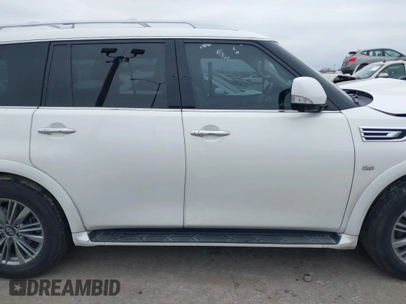 2018 Infiniti QX80 with VIN JN8AZ2NF5J9664640, listed as a IAAI auction lot 41379892 with 93,864 mi miles and . Bid and sale history available at DreamBid. Image 13.
