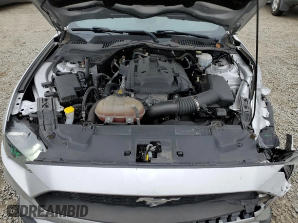 2019 Ford Mustang EcoBoost with VIN 1FA6P8THXK5196661, listed as a Copart auction lot 57685145 with 54,385 mi miles and Salvage title. Bid and sale history available at DreamBid. Image 11.