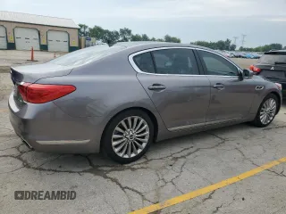 2015 Kia K900 Luxury with VIN KNALW4D48F6019883, listed as a Copart auction lot 58832735 with 59,086 mi miles and Salvage title. Bid and sale history available at DreamBid. Image 3.