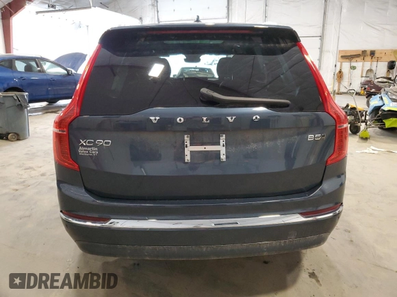 2024 Volvo XC90 Plus Bright Theme with VIN YV4L12PE9R1240823, listed as a Copart auction lot 55363595 with 14,348 mi miles and Salvage Title. Bid and sale history available at DreamBid. Image 6.