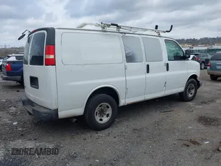 2009 Chevrolet Express Cargo Van with VIN 1GCGG25C791108423, listed as a IAAI auction lot 41919297 with 1 mi miles. Bid and sale history available at carsss.com. Image 4.