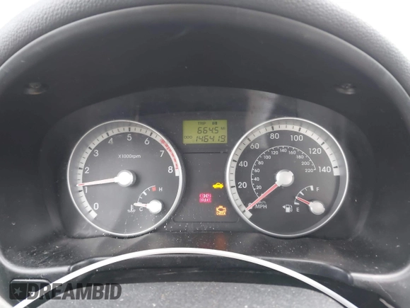 2008 Hyundai Accent GLS with VIN KMHCN46C88U270746, listed as a IAAI auction lot 41392092 with 146,419 mi miles. Bid and sale history available at carsss.com. Image 7.