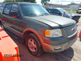 2003 Ford Expedition Eddie Bauer with VIN 1FMPU18L73LB31271, listed as a IAAI auction lot 42846638 with 99,501 mi miles and . Bid and sale history available at DreamBid. Image 1.
