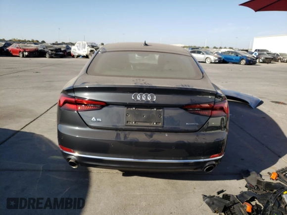2019 Audi A5 Sportback Prestige with VIN WAUCNCF57KA016659, listed as a Copart auction lot 74605354 with 59,165 mi miles and Salvage Title. Bid and sale history available at carsss.com. Image 6.