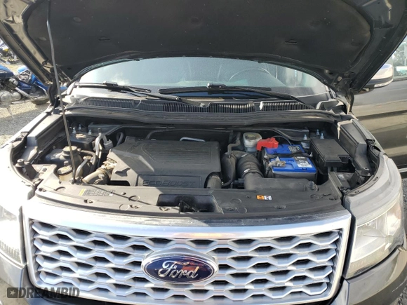 2017 Ford Explorer Platinum with VIN 1FM5K8HT0HGB15225, listed as a Copart auction lot 53121115 with 106,338 mi miles and Salvage Title. Bid and sale history available at carsss.com. Image 12.