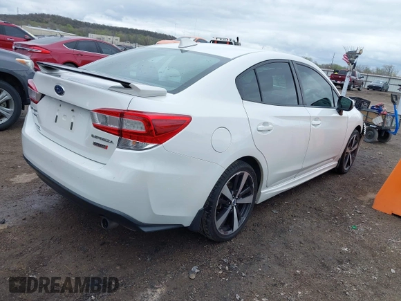 2018 Subaru Impreza Special Sports with VIN 4S3GKAL67J3621802, listed as a IAAI auction lot 41918944 with 1,170,401 mi miles and . Bid and sale history available at DreamBid. Image 4.