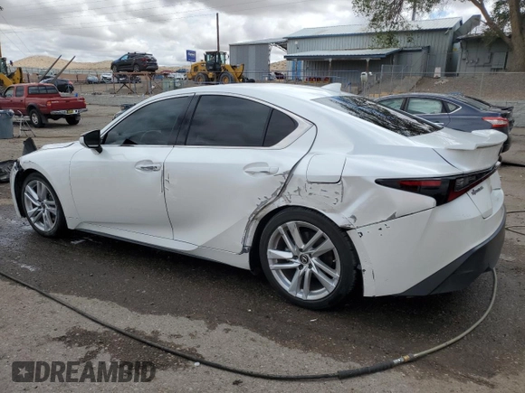 2021 Lexus IS 300 with VIN JTHAA1D28M5112488, listed as a Copart auction lot 56002845 with 41,660 mi miles and Salvage title. Bid and sale history available at DreamBid. Image 2.
