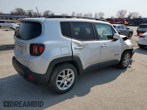 2020 Jeep Renegade Latitude with VIN ZACNJABB6LPL18885, listed as a Copart auction lot 48652735 with 70,776 mi miles and Salvage Title. Bid and sale history available at carsss.com. Image 3.