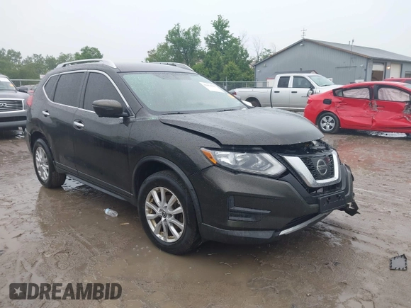 2017 Nissan Rogue SV with VIN KNMAT2MV1HP601384, listed as a IAAI auction lot 42454707 with 159,501 mi miles and . Bid and sale history available at DreamBid. Image 1.