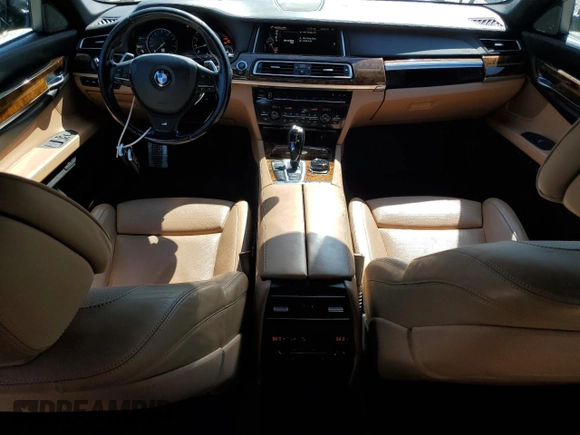 2015 BMW 7 Series 740Li xDrive with VIN WBAYF4C58FD874143, listed as a Copart auction lot 48456145 with 109,610 mi miles and Salvage Title. Bid and sale history available at carsss.com. Image 8.