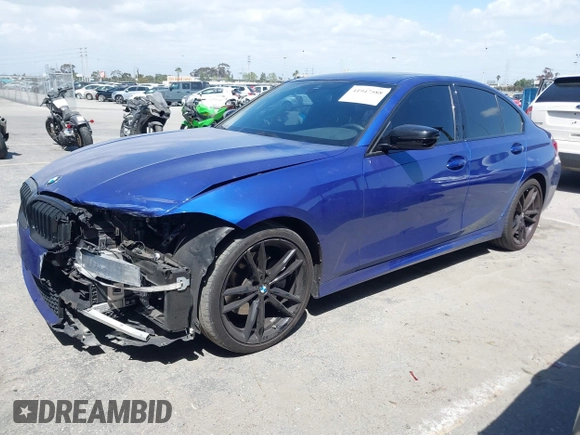 2022 BMW 3 Series 330i with VIN 3MW5R1J07N8C43346, listed as a IAAI auction lot 41947588 with 48,615 mi miles and . Bid and sale history available at DreamBid. Image 15.