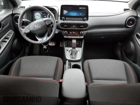 2023 Hyundai Kona N Line with VIN KM8K33A32PU976483, listed as a Copart auction lot 84479774 with 25,351 mi miles and Salvage Title. Bid and sale history available at carsss.com. Image 8.