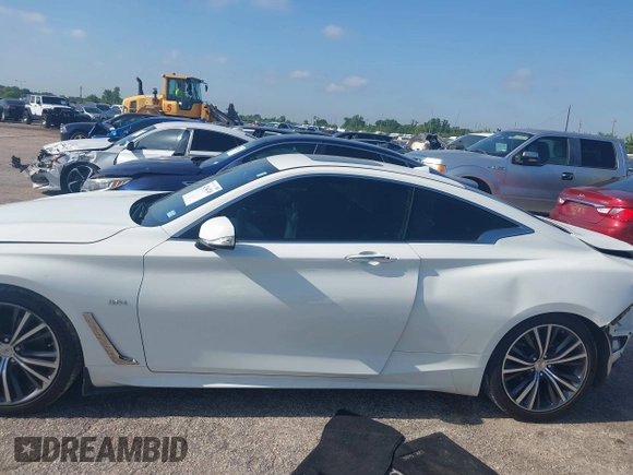 2018 Infiniti Q60 Sport with VIN JN1EV7EKXJM343325, listed as a IAAI auction lot 42364745 with 55,542 mi miles and . Bid and sale history available at DreamBid. Image 14.