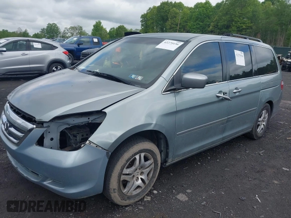 2006 Honda Odyssey EX z VIN 5FNRL38456B129594, wystawiony jako IAAI lot #42279156 z przebiegiem Nie podano mil oraz . Historia ofert i sprzedaży dostępna na DreamBid. Obrazek 2.