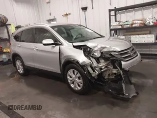 2013 Honda CR-V EX-L with VIN 2HKRM3H71DH524250, listed as a IAAI auction lot 41686014 with 86,794 mi miles and . Bid and sale history available at carsss.com. Image 1.