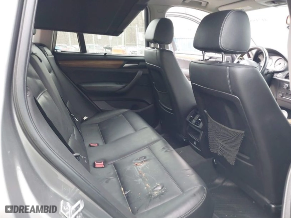 2013 BMW X3 xDrive28i with VIN 5UXWX9C59D0A30784, listed as a IAAI auction lot 41715916 with 119,643 mi miles. Bid and sale history available at carsss.com. Image 8.