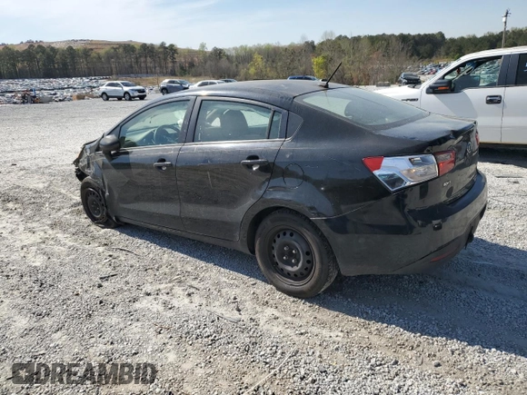 2012 Kia Rio LX with VIN KNADM4A32C6094306, listed as a Copart auction lot 50883425 with 185,627 mi miles and Salvage Title. Bid and sale history available at carsss.com. Image 2.