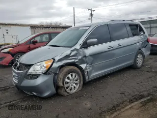 2008 Honda Odyssey EX-L with VIN 5FNRL38748B087643, listed as a Copart auction lot 52932845 with 181,942 mi miles and Salvage Title. Bid and sale history available at carsss.com. Image 1.