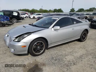 2002 Toyota Celica GT with VIN JTDDR32T320129918, listed as a Copart auction lot 53359895 with 161,340 mi miles and Salvage Title. Bid and sale history available at carsss.com. Image 1.