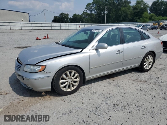 2006 Hyundai Azera SE with VIN KMHFC46F66A133655, listed as a Copart auction lot 62291215 with 122,998 mi miles and Salvage title. Bid and sale history available at DreamBid. Image 1.