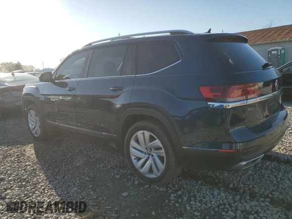 2021 Volkswagen Atlas SEL with VIN 1V2BP2CAXMC587654, listed as a Copart auction lot 49255785 with 117,106 mi miles and Salvage title. Bid and sale history available at DreamBid. Image 2.